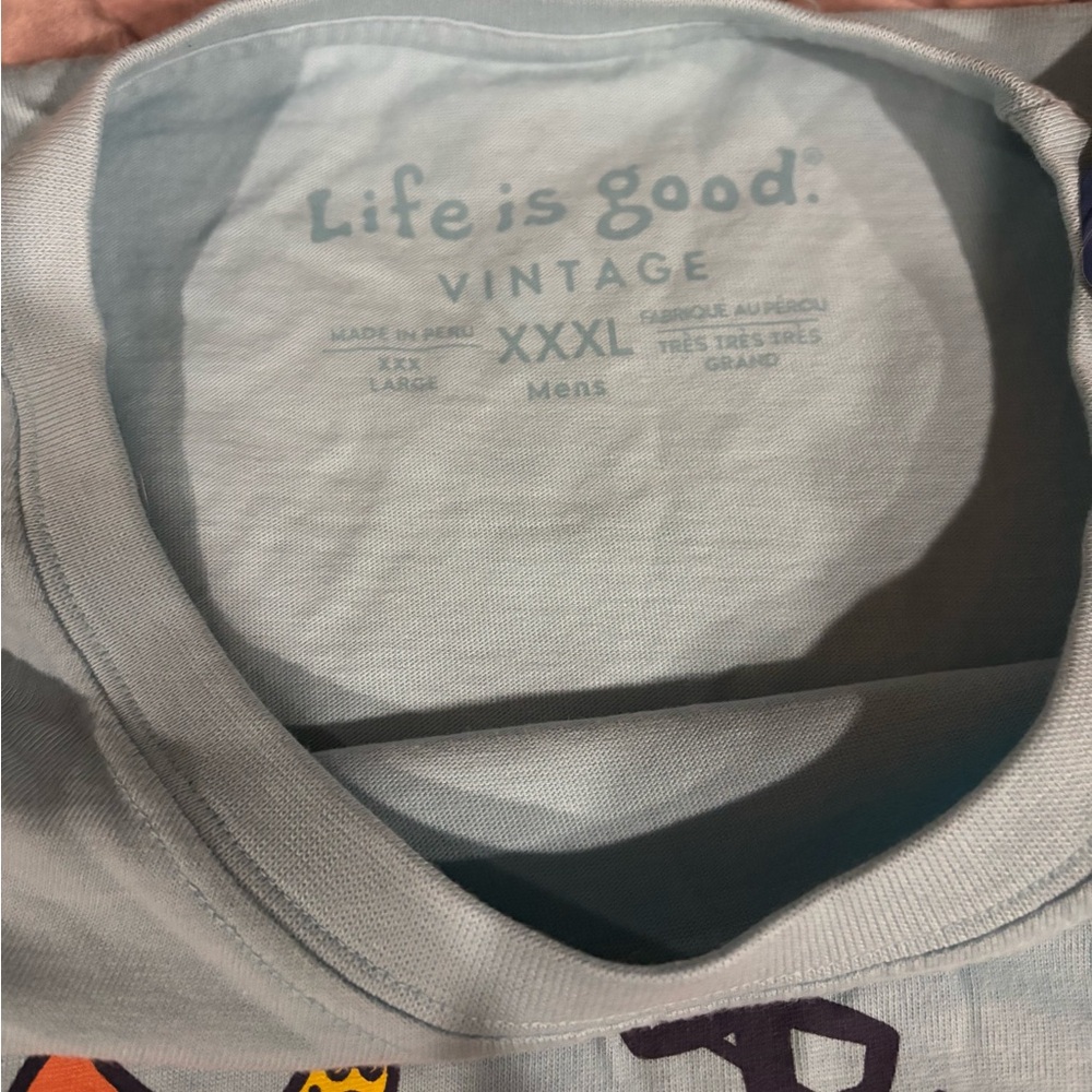 Life Is Good Light Blue Canoe Adventure Tee - Picture 4 of 5
